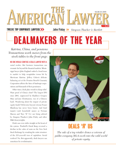 dealmakers of the year - Simpson Thacher & Bartlett LLP