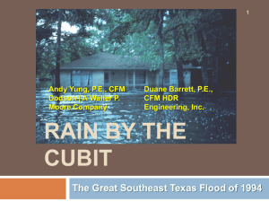 Rain by the cubit - Texas Floodplain Management Association