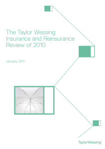 The Taylor Wessing Insurance and Reinsurance Review of 2010
