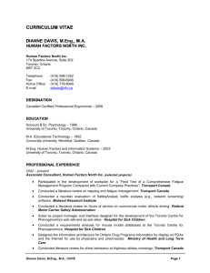 CURRICULUM VITAE - Human Factors North