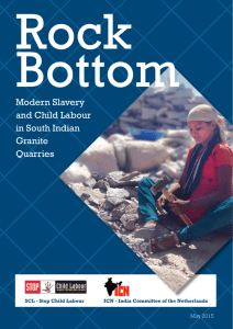 Modern Slavery and Child Labour in South Indian Granite Quarries