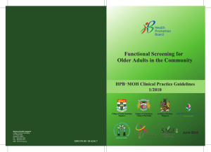 Functional Screening for Older Adult
