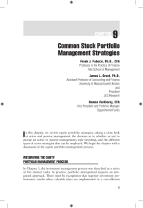 Common Stock portfolio Management Strategies