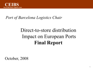 Direct-to-store distribution Impact on European Ports Final Report