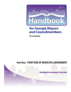 CITY GOVERNMENT STRUCTURE AND ADMINISTRATION IN