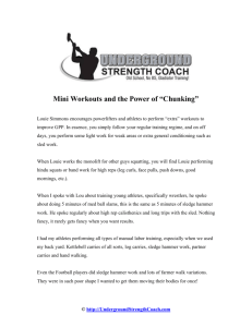 Mini Workouts and the Power of “Chunking”