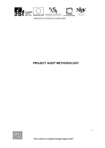 project audit methodology