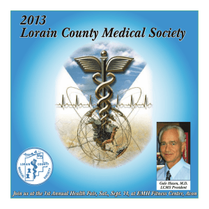 LCMS Magazine - lorain county medical society