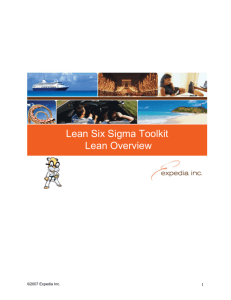 Lean Six Sigma Toolkit Lean Overview