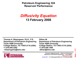 Diffusivity Equation - Petroleum Engineering