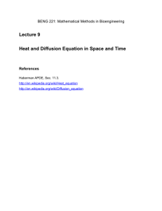 Derivation of the diffusion equation