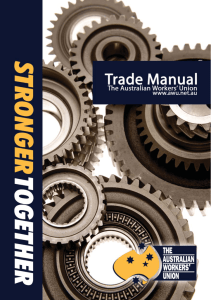 trademanual complete.indd - The Australian Workers' Union