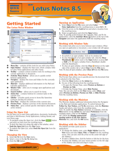 Lotus Notes 8.5 - Quick Source Learning