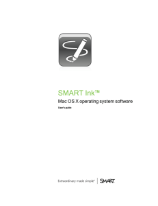 SMART Ink user's guide for Mac OS operating system software