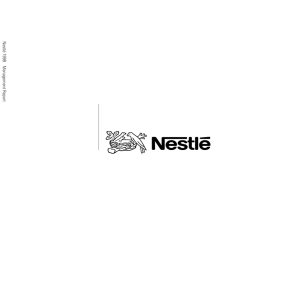 Nestl” 1998 Management Report