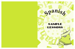Spanish - Sample Lessons