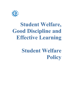 Student Welfare Policy - NSW Department of Education