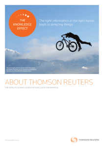 About Thomson Reuters brochure