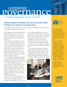 Thomson Reuters Foundation and Forum Train Journalists to