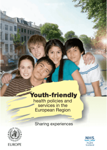 Youth friendly health policies and services in the