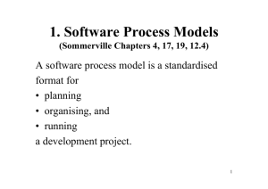 1. Software Process Models