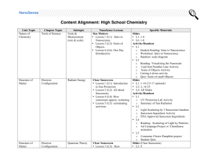 High School Chemistry Alignment