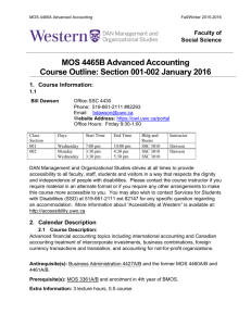 Advanced Accounting - DAN Management and Organizational Studies