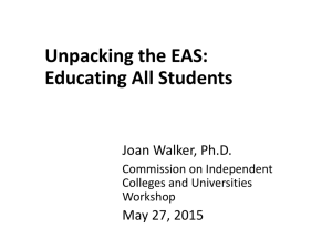 Unpacking the EAS: Educating All Students