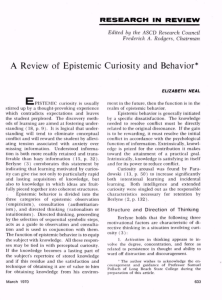 A Review of Epistemic Curiosity and Behavior