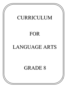 Language Arts - Grade 8