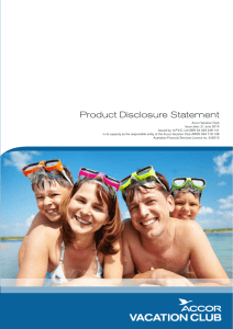 Product Disclosure Statement