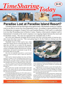 Paradise Lost at Paradise Island Resort?