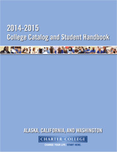 College Catalog and Student Handbook