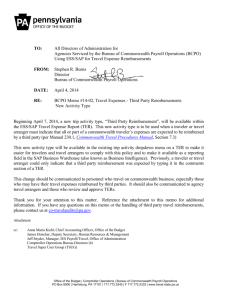 Third Party Reimbursements - Pennsylvania's Enterprise Portal