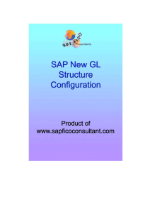SAP New GL configuration steps