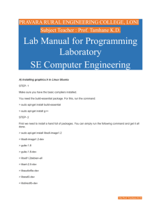 Lab Manual for Programming Laboratory SE Computer Engineering