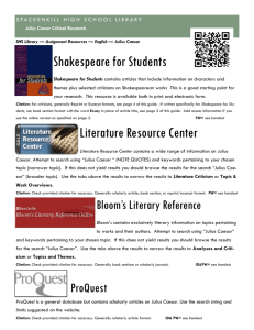 Shakespeare for Students Literature Resource Center