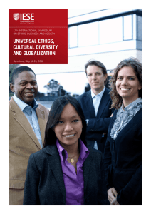 universal ethics, cultural diversity and globalization