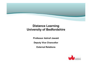 Distance Learning University of Bedfordshire