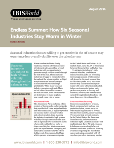 Endless Summer: How Six Seasonal Industries Stay