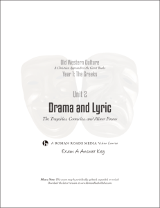 Drama and Lyric - Roman Roads Media
