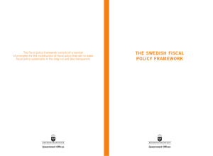 The Swedish fiscal policy framework