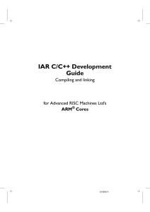 PDF IAR C/C++ Development Guide