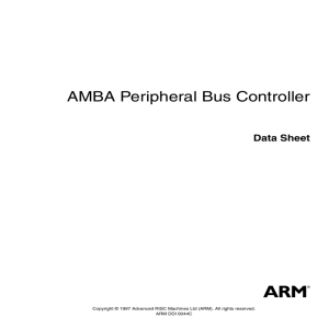 AMBA Peripheral Bus Controller Data Sheet