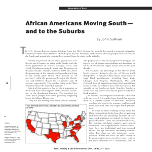 African Americans Moving South - Race Poverty & the Environment