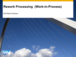 Rework Processing (Work-in