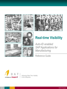 Real-time Visibility for SAP in Manufacturing Operations