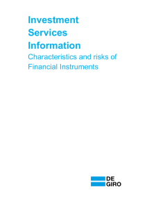 ISI - Characteristics and risks of Financial Instruments