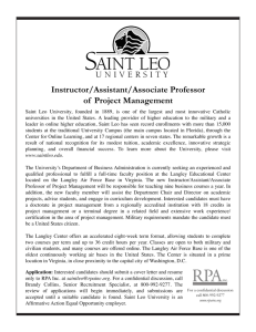 Instructor/Assistant/Associate Professor of Project