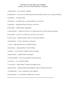 top 50 sat vocabulary words